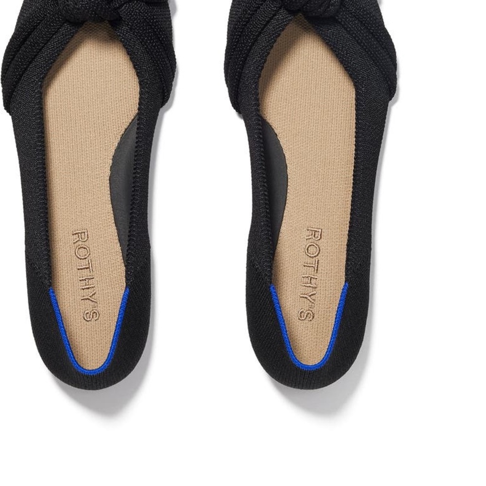 Rothy's the Knot II Ballet Flat pointe size 8.5 washable black